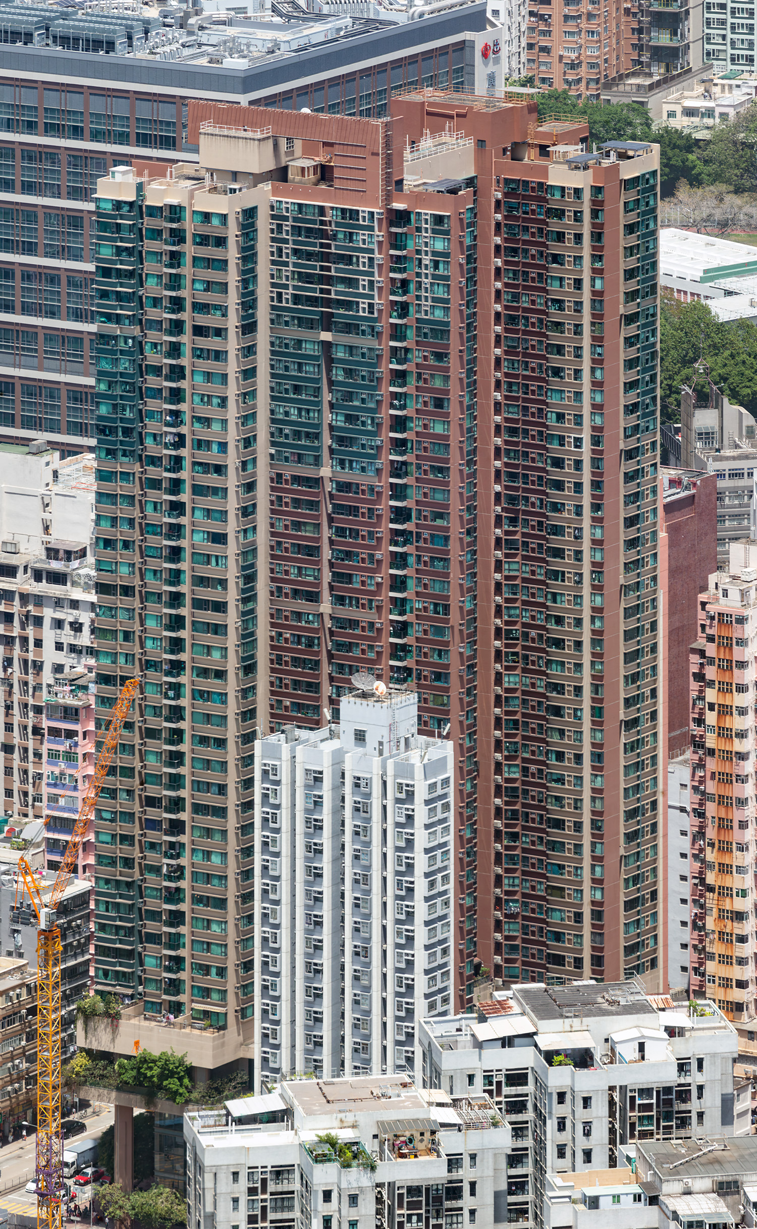 8 Waterloo Road, Hong Kong - View from International Commerce Centre. © Mathias Beinling